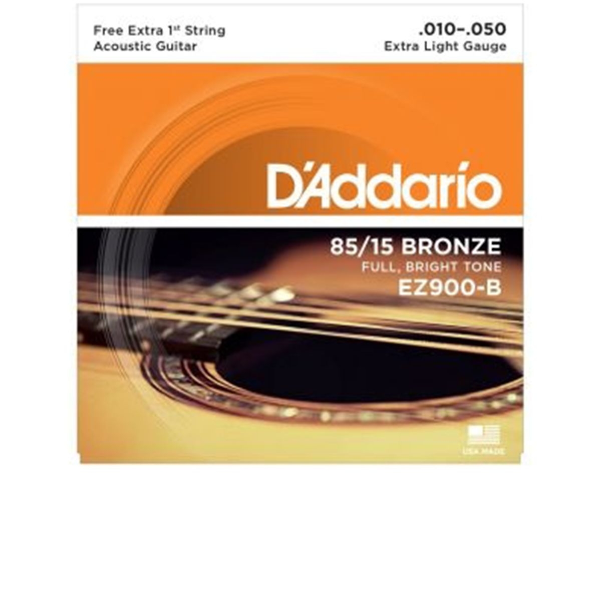 Encordoamento de Violão Aço D'Addario 0.10