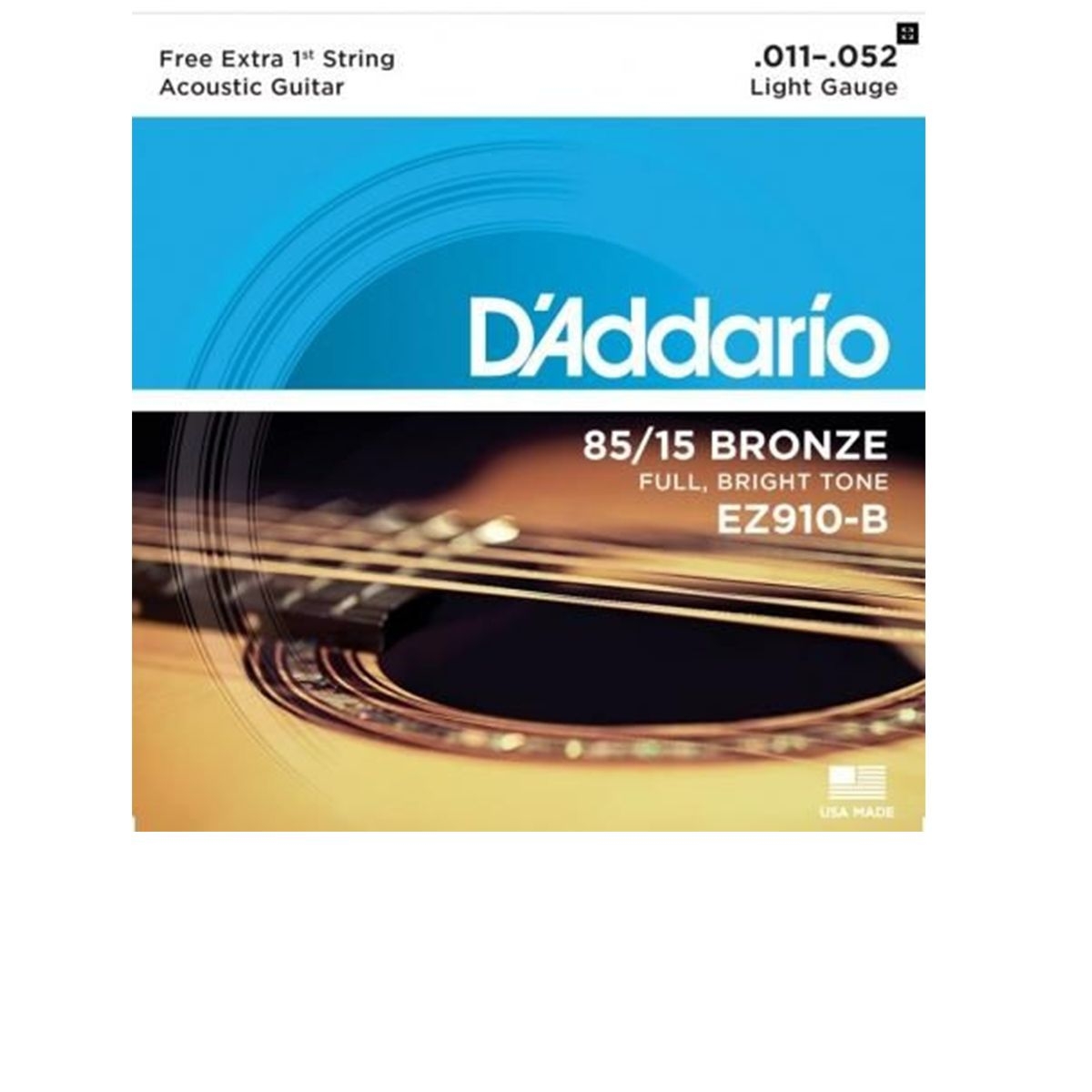 Encordoamento de Violão Aço D'Addario 0.11