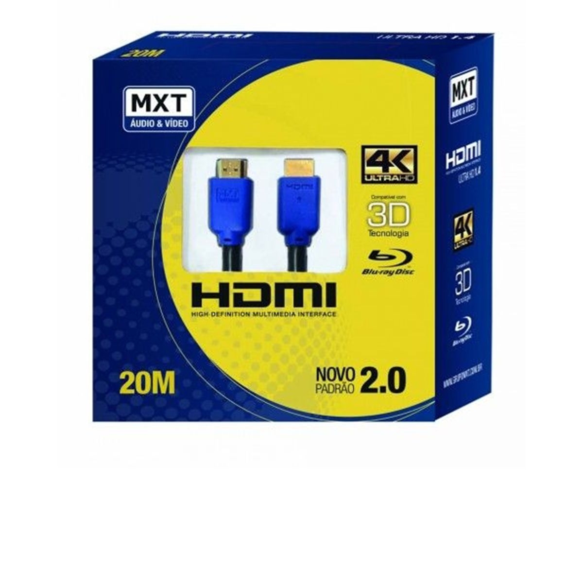 Cabo Hdmi MXT 4K 20 Metros