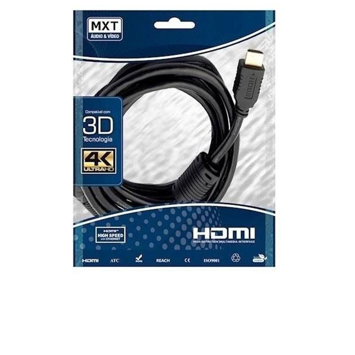 Cabo Hdmi MXT 4K Com Filtro 5 Metros