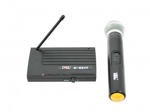 Microfone Sem Fio de Mão JWL Uhf U-8017