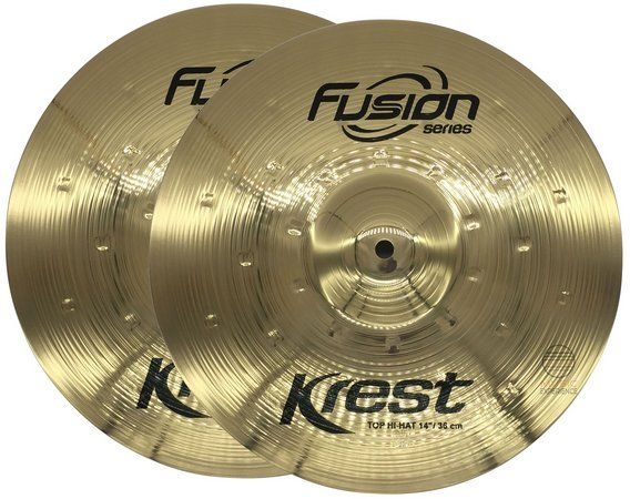 Prato de Bateria Medium Hi Hat Krest 14 Fusion F14MH Bronze