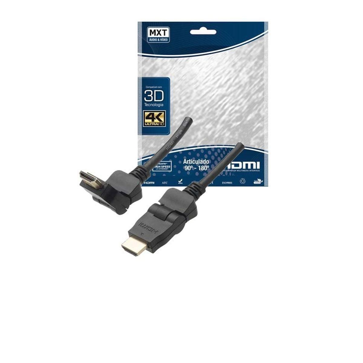 Cabo Hdmi MXT 4K Articulado 3 Metros