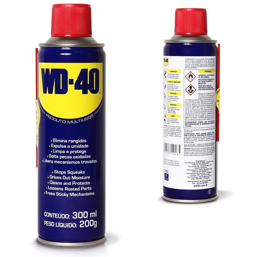 Lubrificante e Desengripante Multiuso Spray WD-40